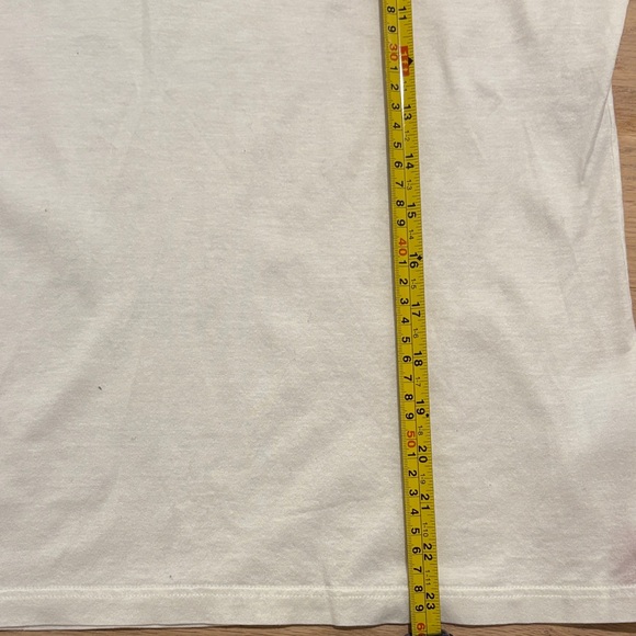 Burberry White with Pink/Yellow Striped Golf Shirt - Picture 7 of 8